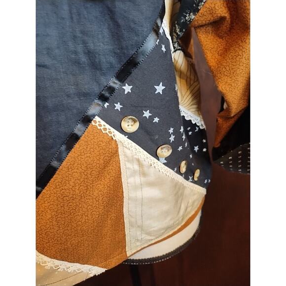 Scott August By O’Dell House Multi Media Mixed Print Plus Size 1X Vintage Artsy - Picture 12 of 14